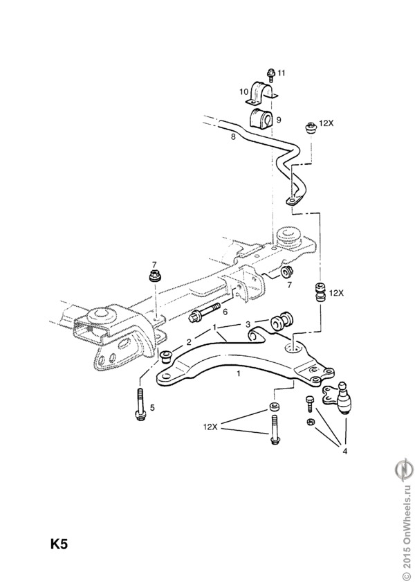 Задняя подвеска опель омега б универсал схема