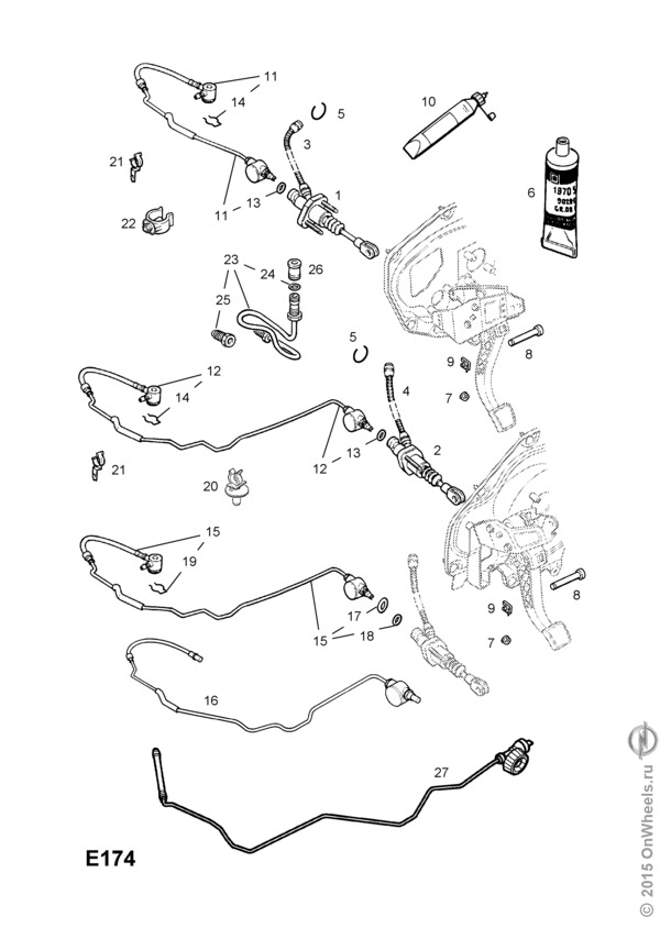 Опель зафира сцепление схема