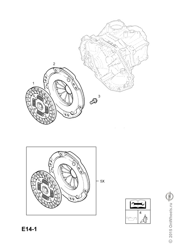 Опель зафира сцепление схема
